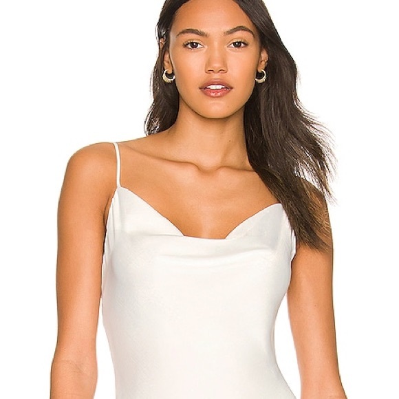 Resa river satin maxi dress in white size S. NWOT - Picture 4 of 11